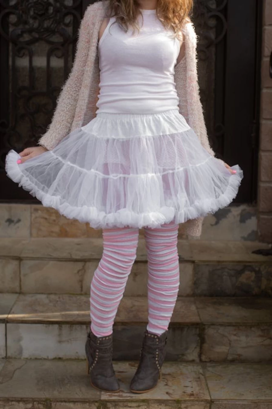 Leg Avenue Layered Tulle Petticoat Skirt for Women - Fluffy Party Dress Underskirt