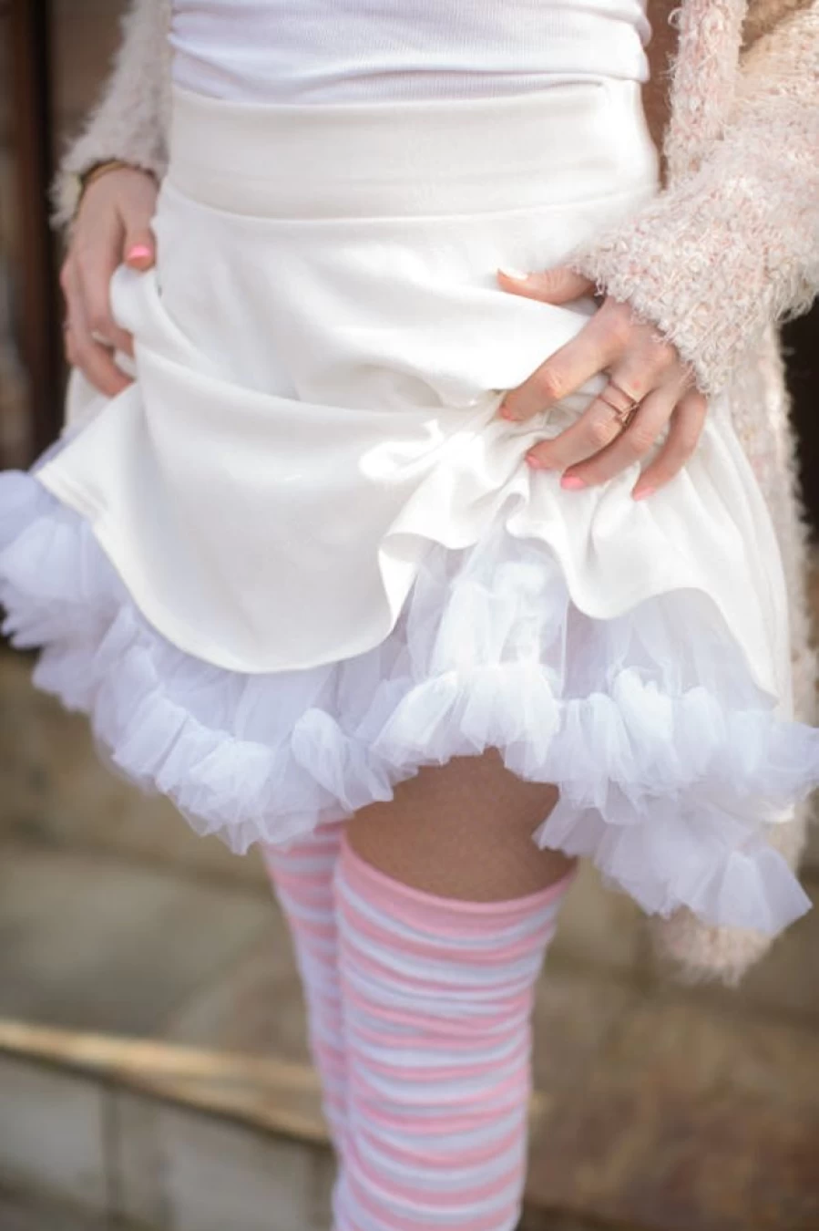 Leg Avenue Layered Tulle Petticoat Skirt for Women - Fluffy Party Dress Underskirt