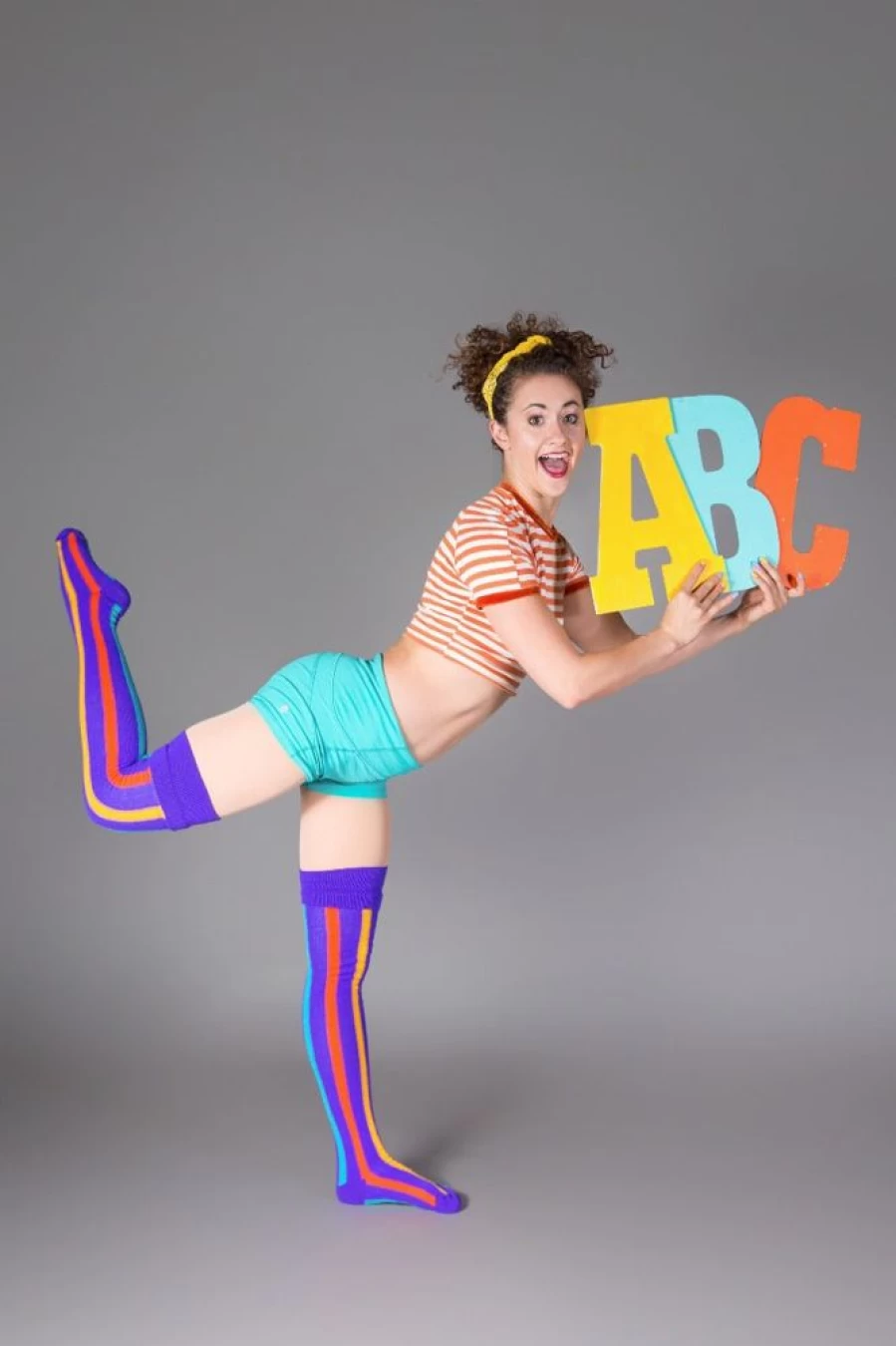 "Dreamer Socks Thigh-High Striped Socks – Thigh's The Limit Vertical Stripe Design"