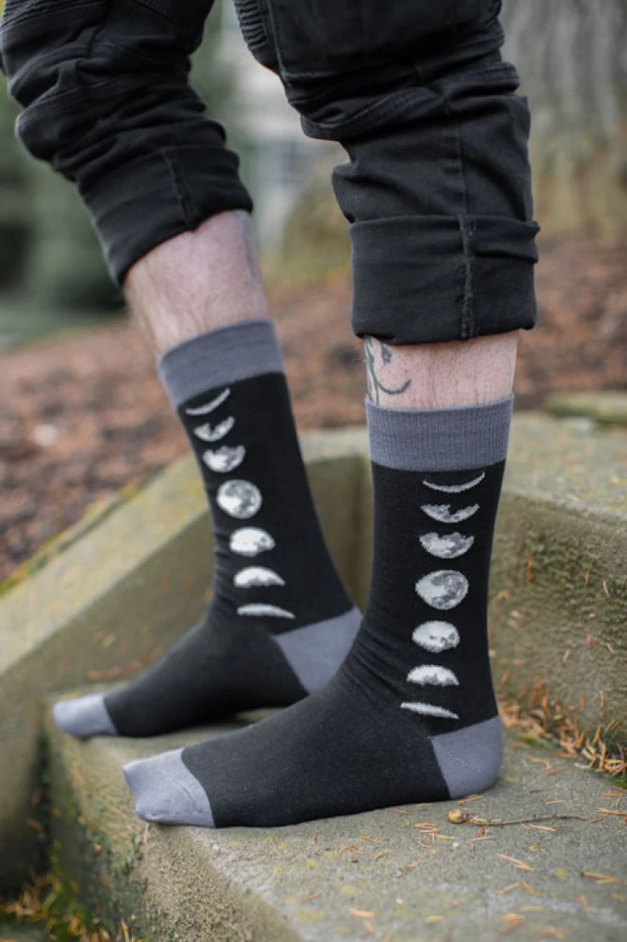"Socksmith Just A Phase Crew Socks - Fun Novelty Socks for Men & Women"