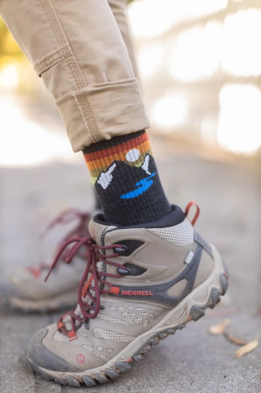 Darn Tough Sunset Ridge Micro Crew Socks - Lightweight Hiking Socks for Men & Women