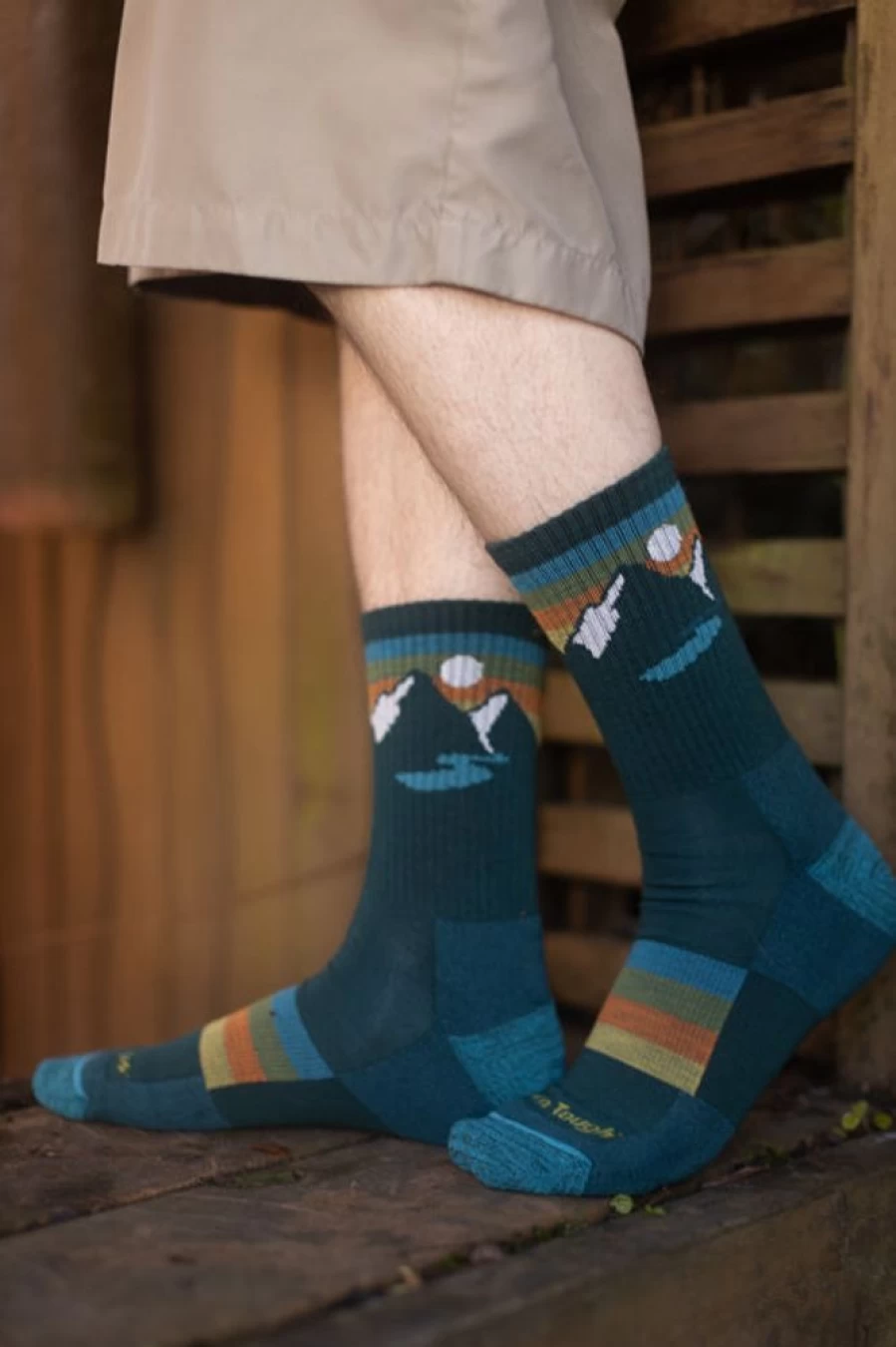 Darn Tough Sunset Ridge Micro Crew Socks - Lightweight Hiking Socks for Men & Women
