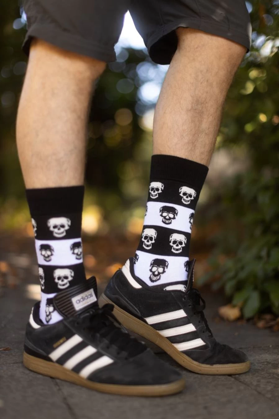 "Socksmith Skull Crew Socks - Trendy Skull Print Crew Socks for Men & Women"