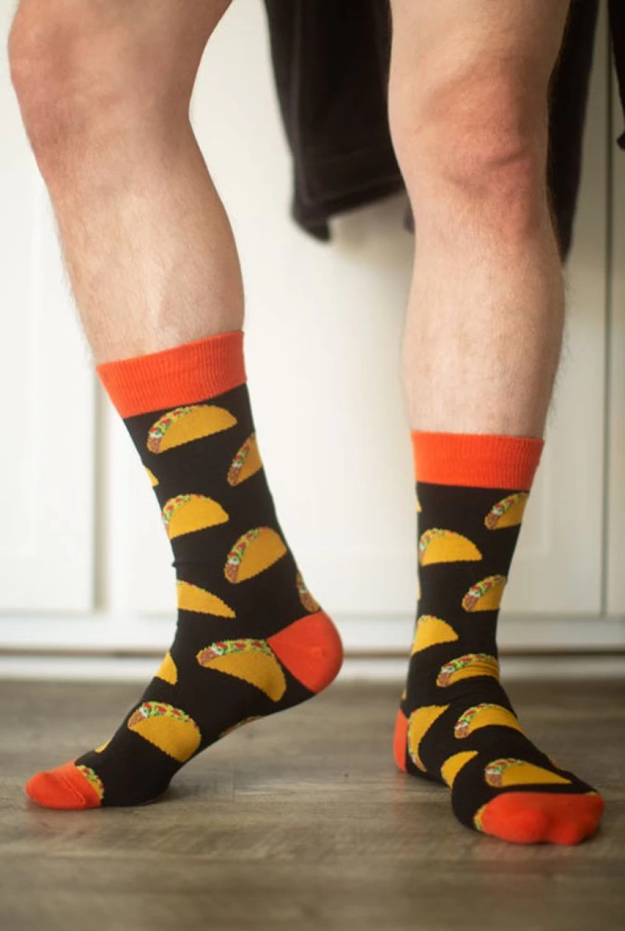 "Socksmith King Size Tacos Crew Socks - Fun Novelty Food Themed Socks"