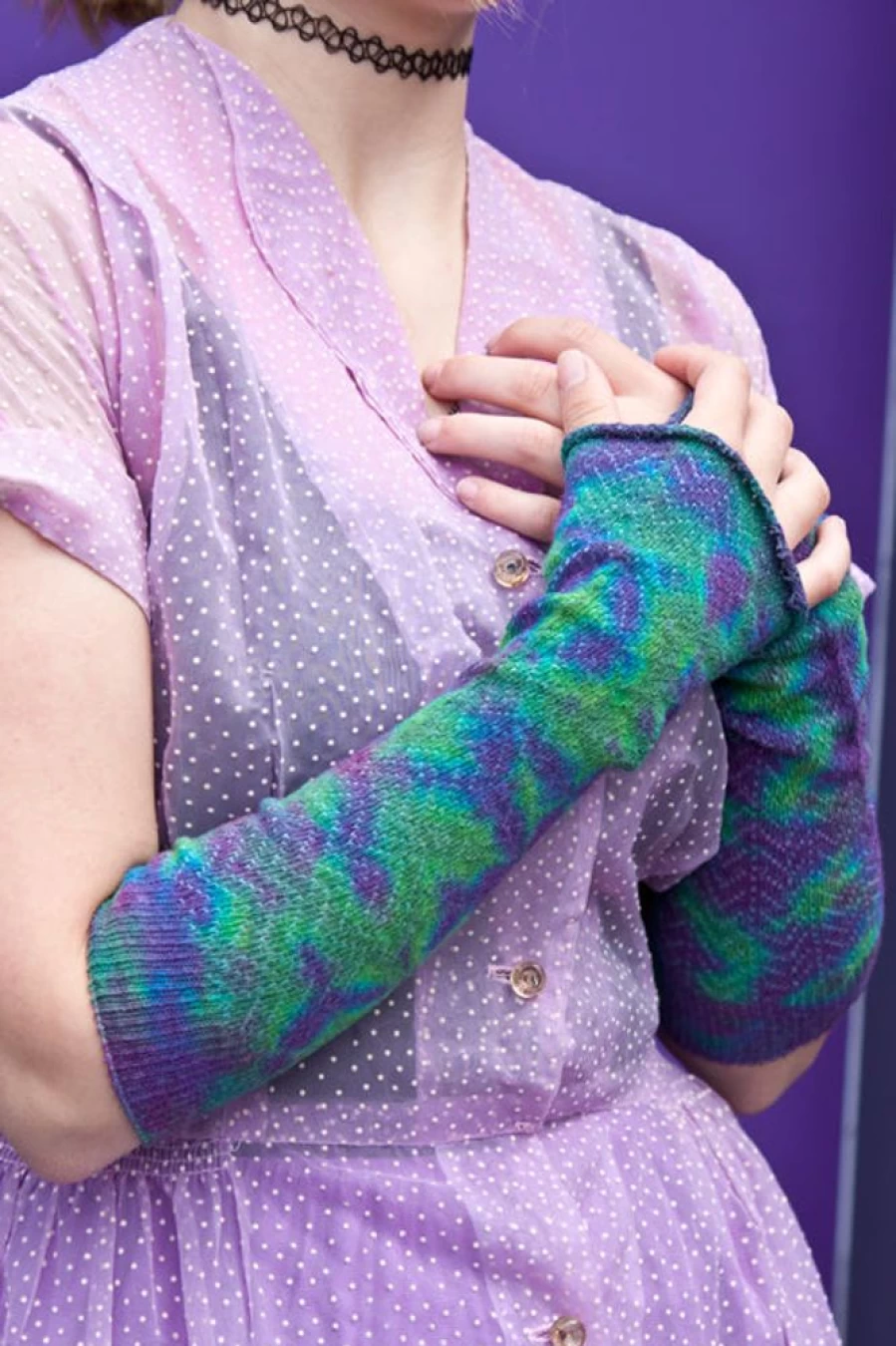 "Love Lite Precision Tie Dye Chevron Sleeve T-Shirt | Unique Hand-Dyed Pattern"