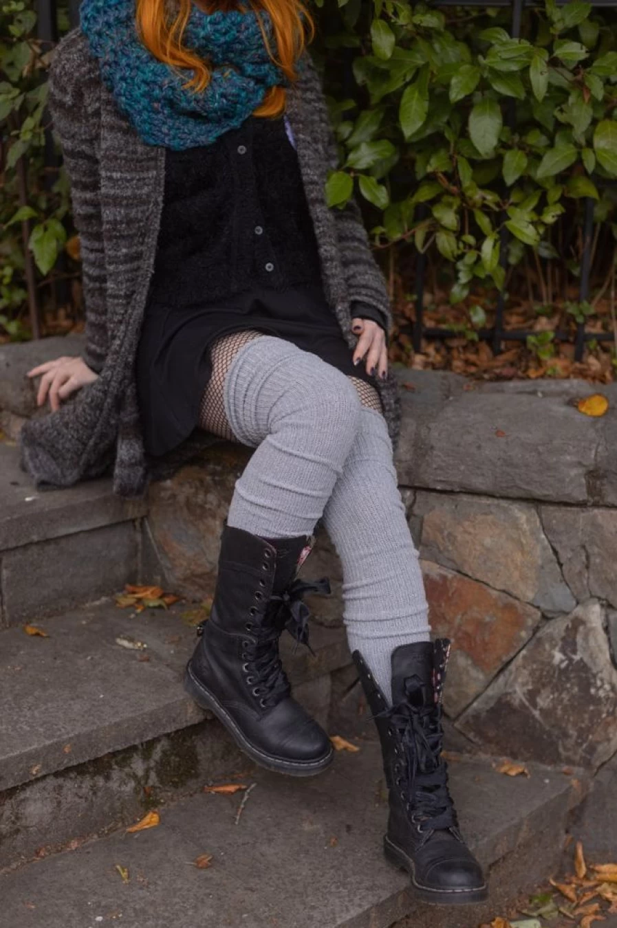 DreaM Stockings Long Cuffable Scrunchable Socks - Adjustable Knee High Socks for Women