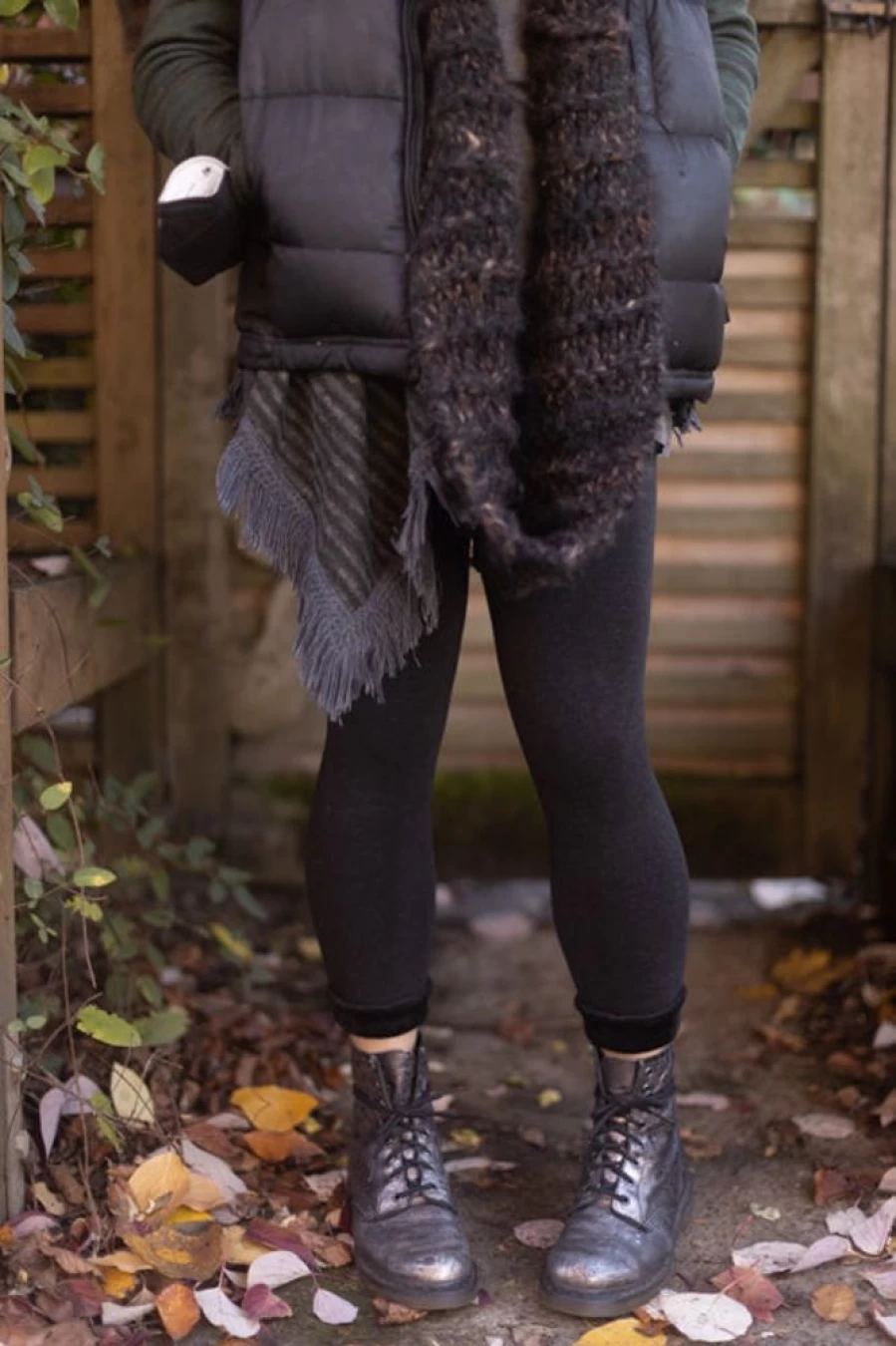 Lemon Faux Fur Lined Footless Tights - Soft Winter Leggings, Cozy Warm Fleece Lined Tights for Women