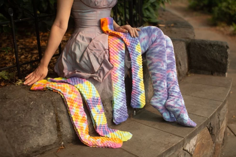 Pastel Tie-Dye Thigh High Socks | Love Lite Precision Carnival Collection