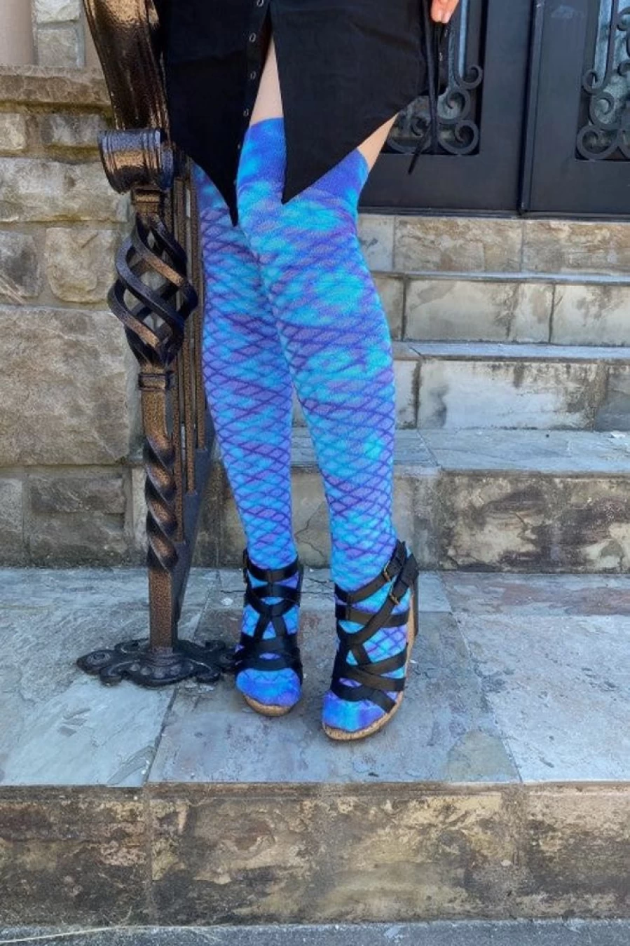 Pastel Tie-Dye Thigh High Socks | Love Lite Precision Carnival Collection