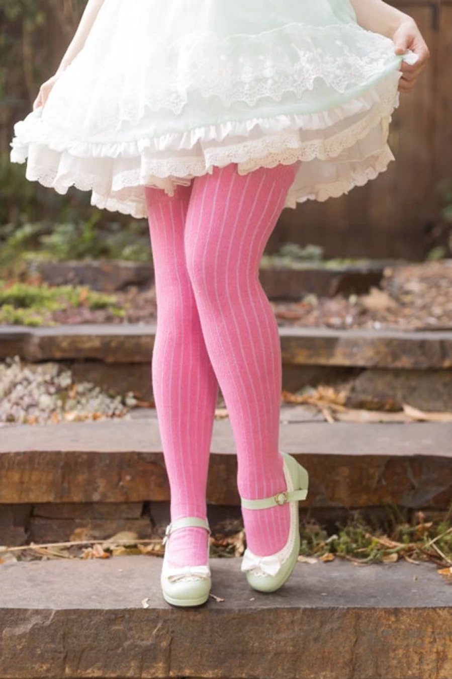 "Dreamer Socks Pinstripe Thigh High Socks - Stylish Striped Knee-High Stockings"