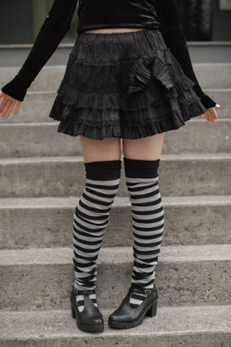 DreaM Stockings Super Stripes Thigh High Socks - Striped Knee-High Fashion Socks for Women
