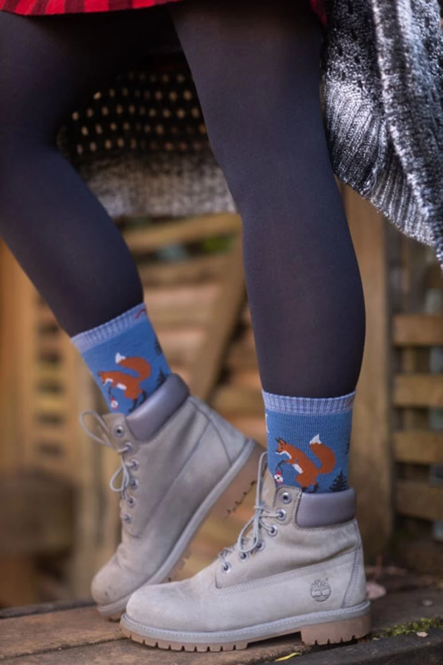 Darn Tough Fox Critter Club Hiking Micro Crew Socks for Outdoor Adventures