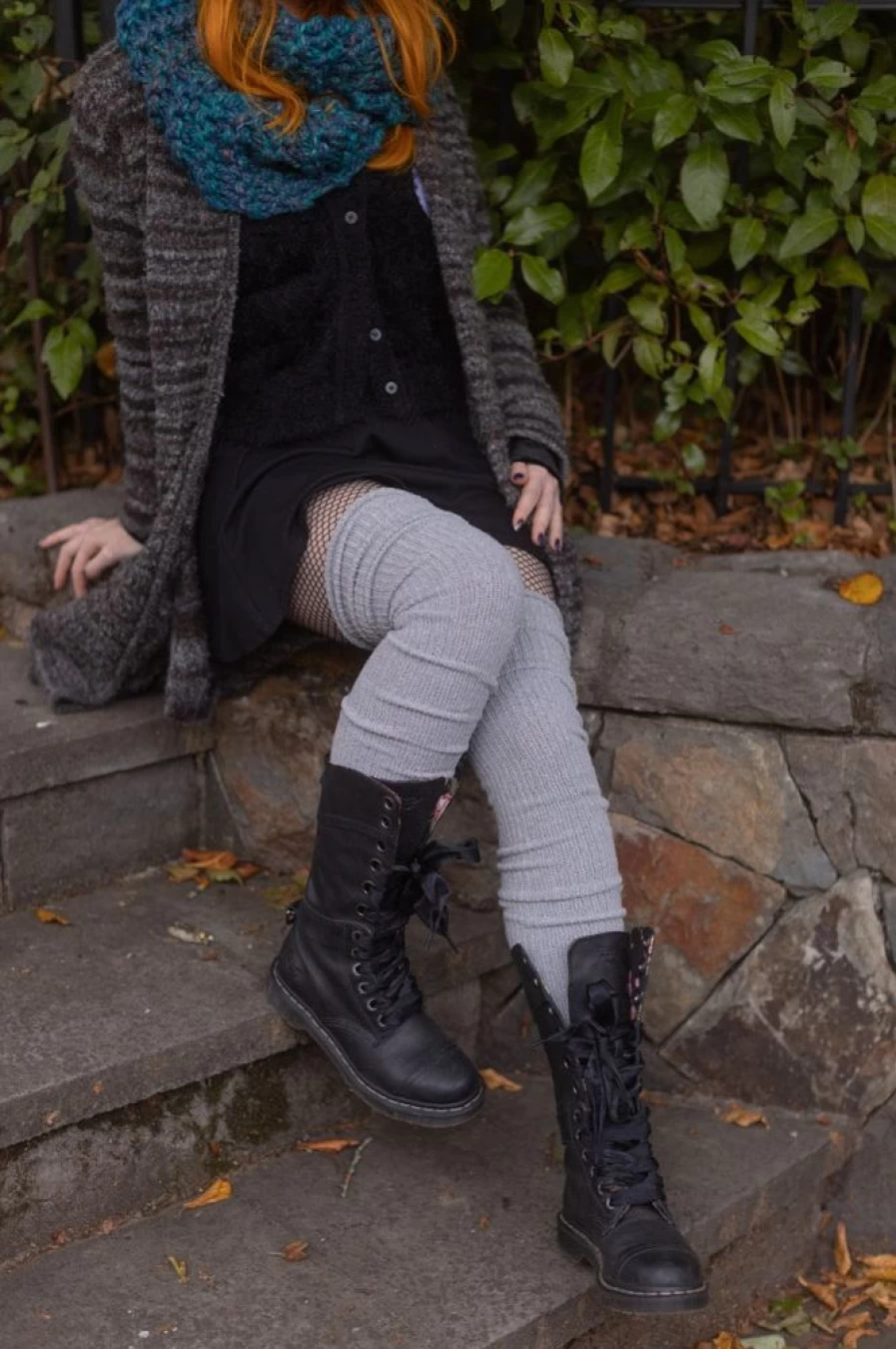 DreaM Stockings Long Cuffable Scrunchable Socks - Adjustable Knee High Socks for Women