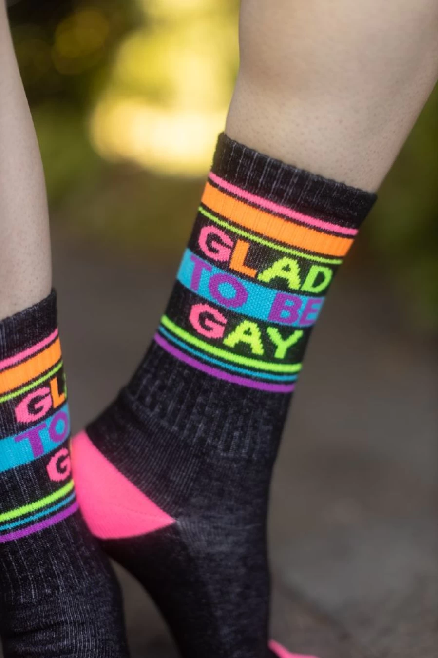 "Gumball Poodle Pride Crewneck - Glad To Be Gay LGBTQ+ Graphic Sweatshirt"