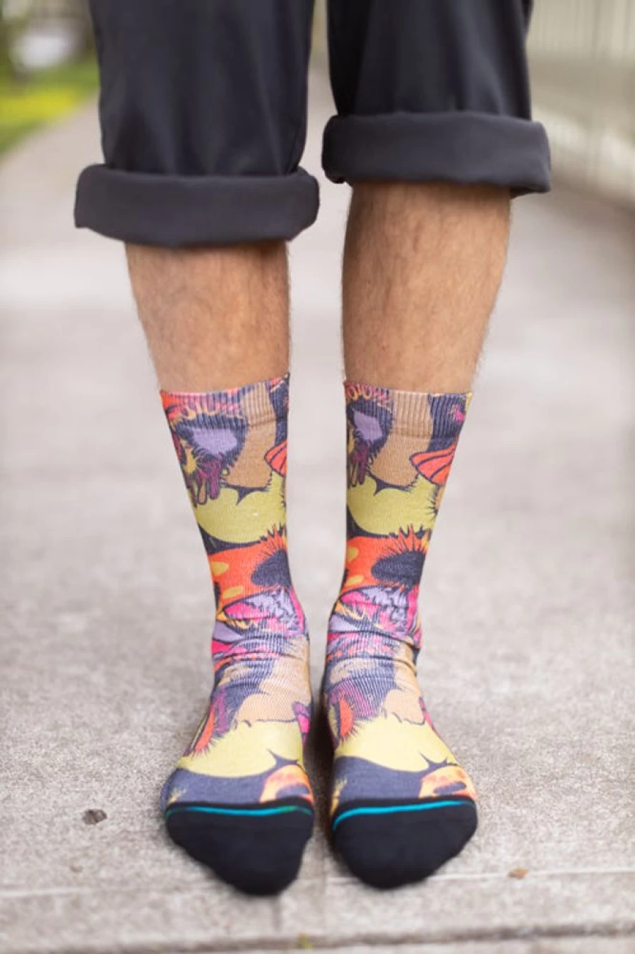 Stance Gooey Crew Socks - Comfortable & Stylish Unisex Design for Everyday Wear
