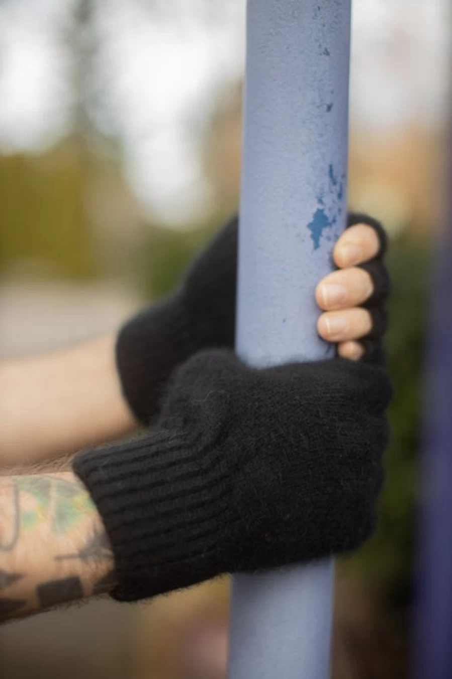 Orkney Angora Wool Fingerless Gloves for Winter Warmth & Comfort