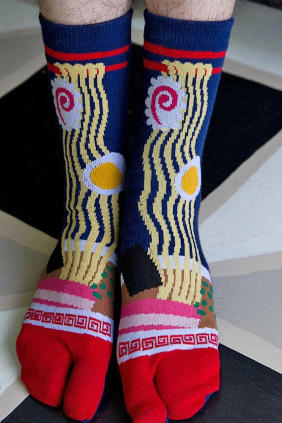 "Tabbisocks Ramen Themed Tabi Socks - Unique Japanese Inspired Split-Toe Socks"