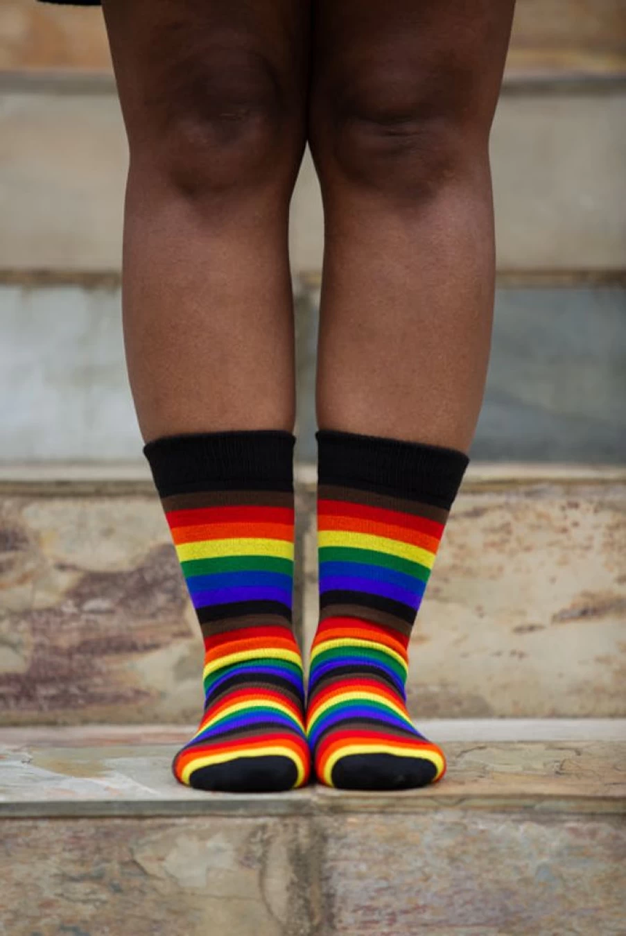 "Dreamer Socks Philly Rainbow Colorful Crew Socks for Men & Women"