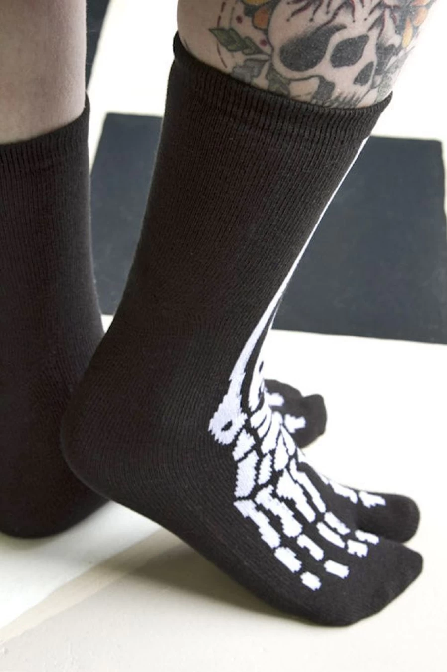 "Tabbisocks Skeleton Design Tabi Socks - Unique Split-Toe Style for Men and Women"