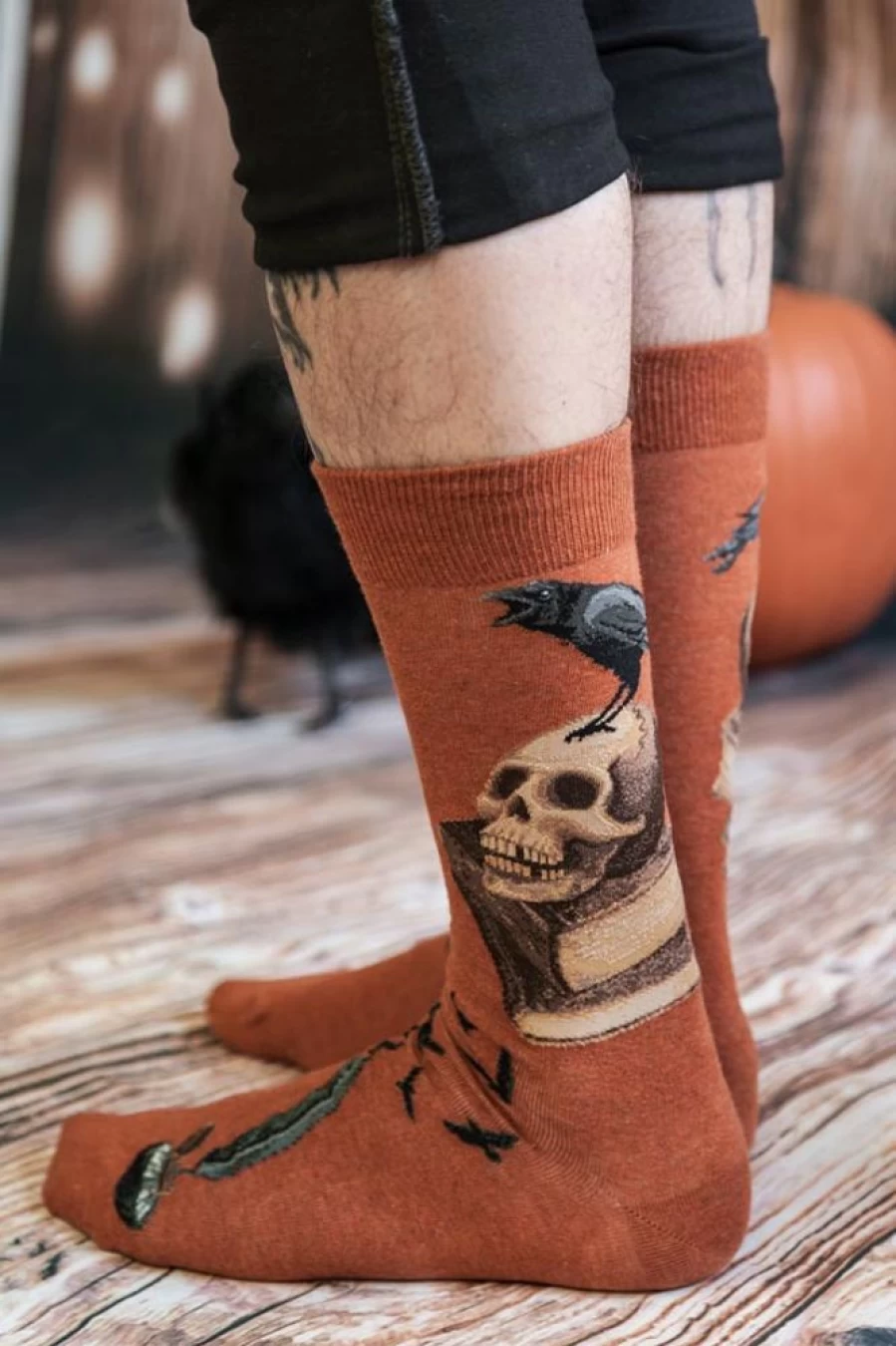 Mod Sock Nevermore Midcalf Socks for Men & Women - Comfortable & Stylish Crew Socks