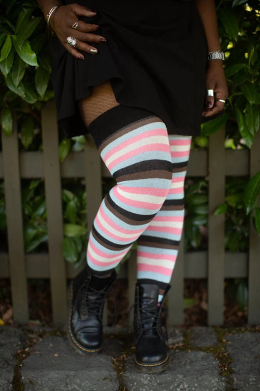 "Dreamer Socks Pride Thigh High Socks - Colorful LGBTQ+ Support Knee-High Socks for Women & Men"