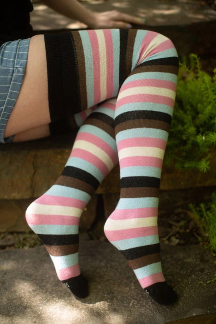 "Dreamer Socks Pride Thigh High Socks - Colorful LGBTQ+ Support Knee-High Socks for Women & Men"