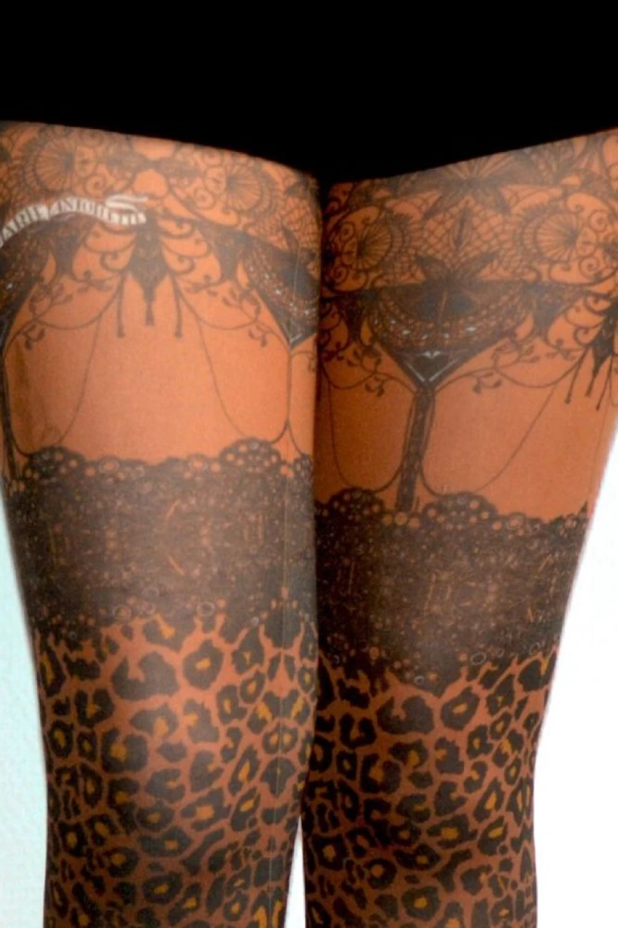 Marie Antoilette Leopard Print Tights - Stylish Animal Pattern Tights for Women