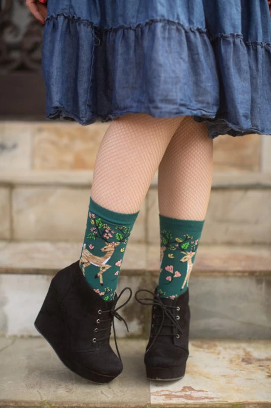 "Sock It To Me Spring Awakening Crew Socks - Fun & Colorful Novelty Socks for Women & Men"