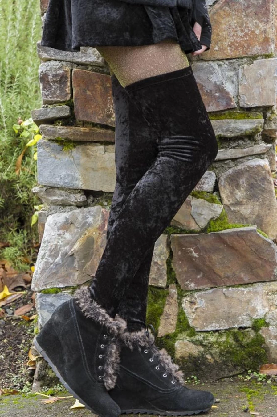 Leg Avenue Women's Crushed Velvet Thigh High Socks - Soft & Stylish Over The Knee Socks
