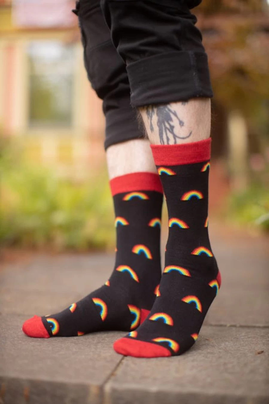 "Socksmith On The Bright Side Bamboo Crew Socks - Soft & Comfortable"