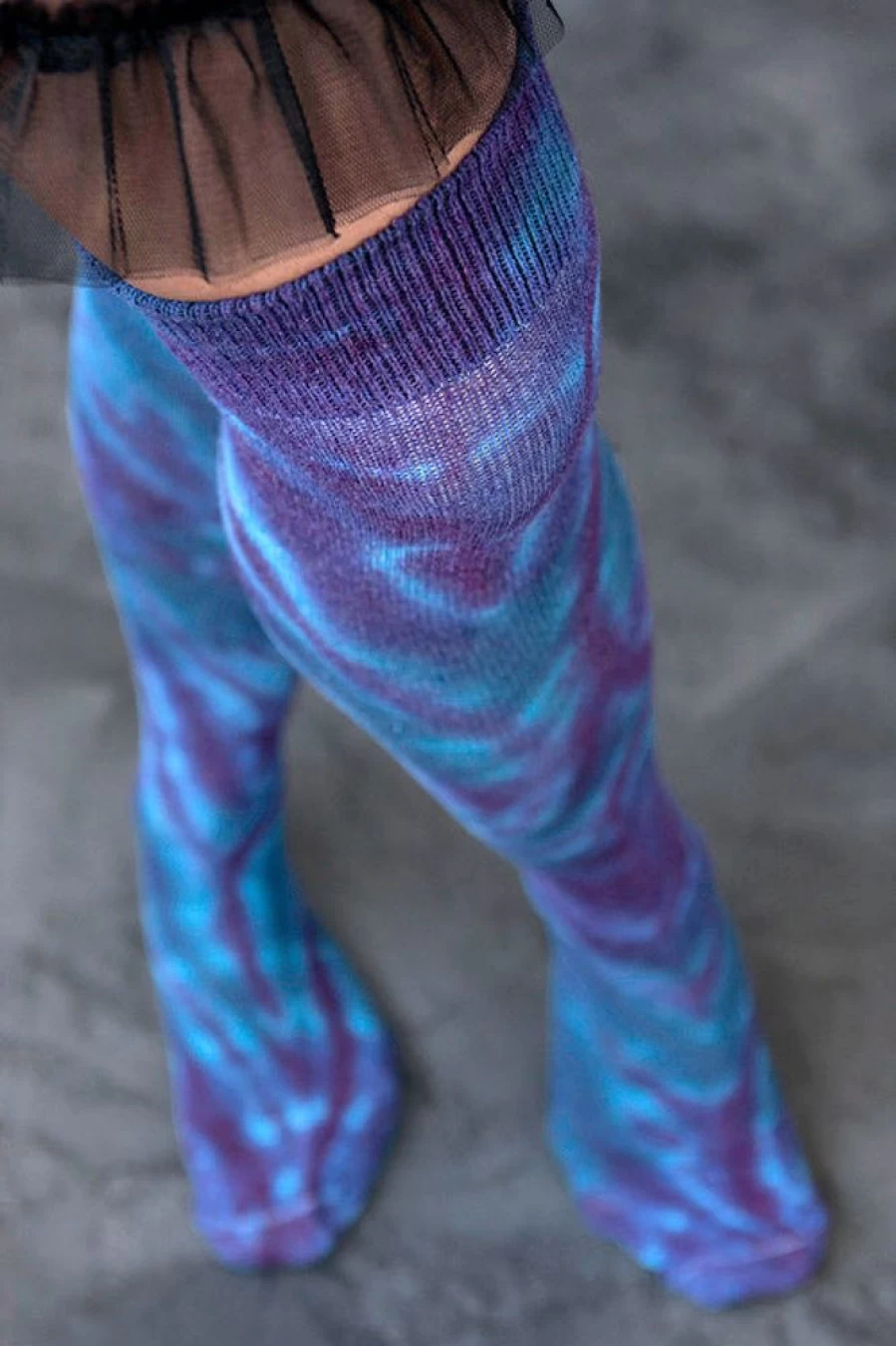 "Love Lite Precision Tie Dye Knee High Socks - Vibrant Tie Dye Pattern Comfortable Crew Length"