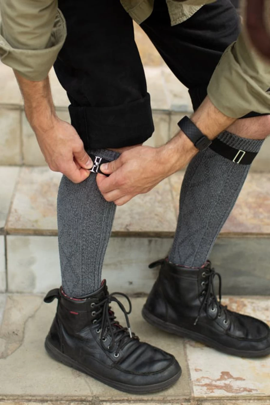 "Adjustable Sock Garters by Sock Dreams – Secure & Comfortable Fit"