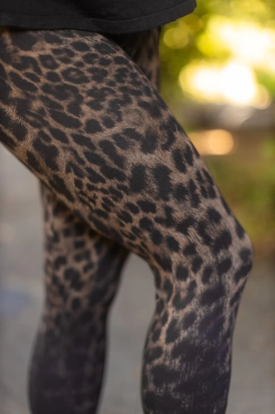 M. Rena High Waisted Yoga Leggings - Ombre Jaguar Print Workout Pants for Women