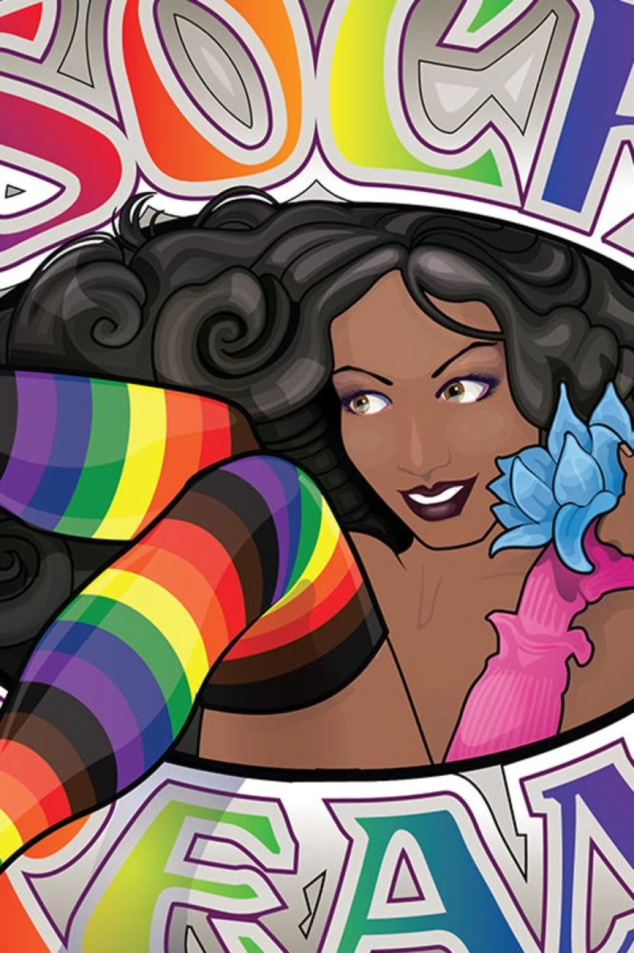 Sock Dreams Philly Pride Rainbow Stickers - LGBTQ+ Pride Stickers for Water Bottles, Laptops, DIY Crafts