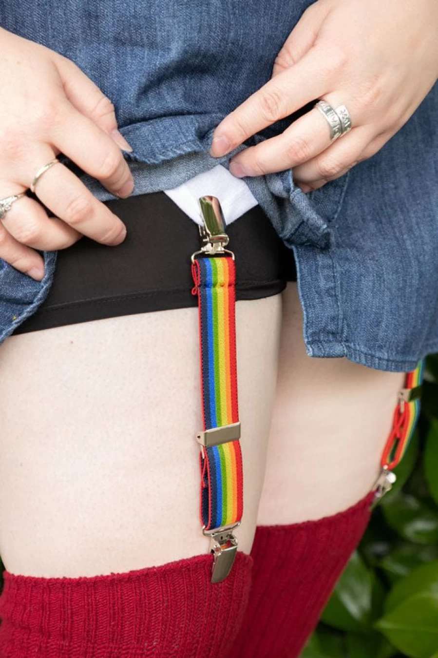 Sock Dreams Extra Long Rainbow Double Grip Hair Clips for Thick Hair - Colorful Non-Slip Hair Accessories