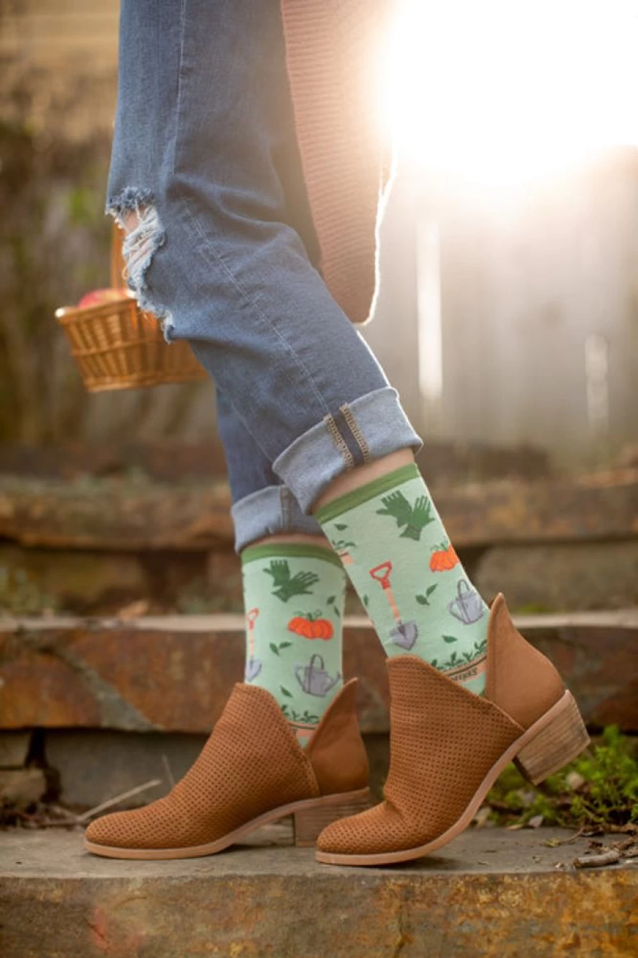 "Socksmith Hoe Down Crew Socks - Fun and Comfortable Novelty Socks for Men and Women"