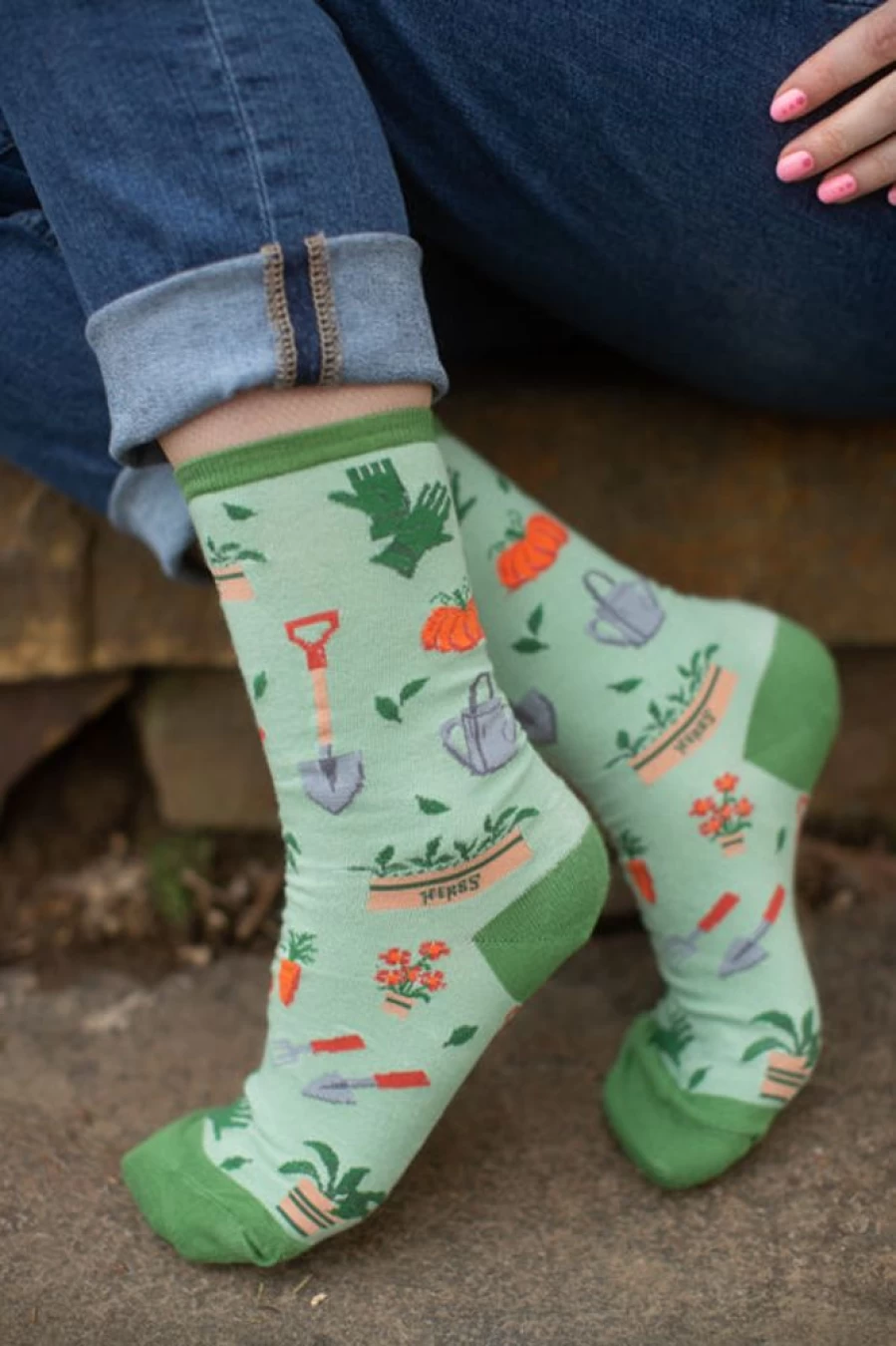 "Socksmith Hoe Down Crew Socks - Fun and Comfortable Novelty Socks for Men and Women"