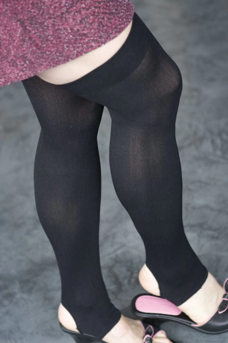 "Leg Avenue Opaque Stirrup Thigh High Socks - Fashionable & Comfortable Hosiery"