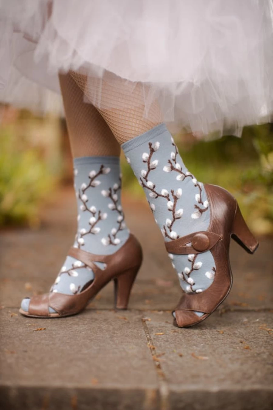 Mod Sock Pussy Willow Crew Socks - Soft & Stylish Women's Knit Footwear