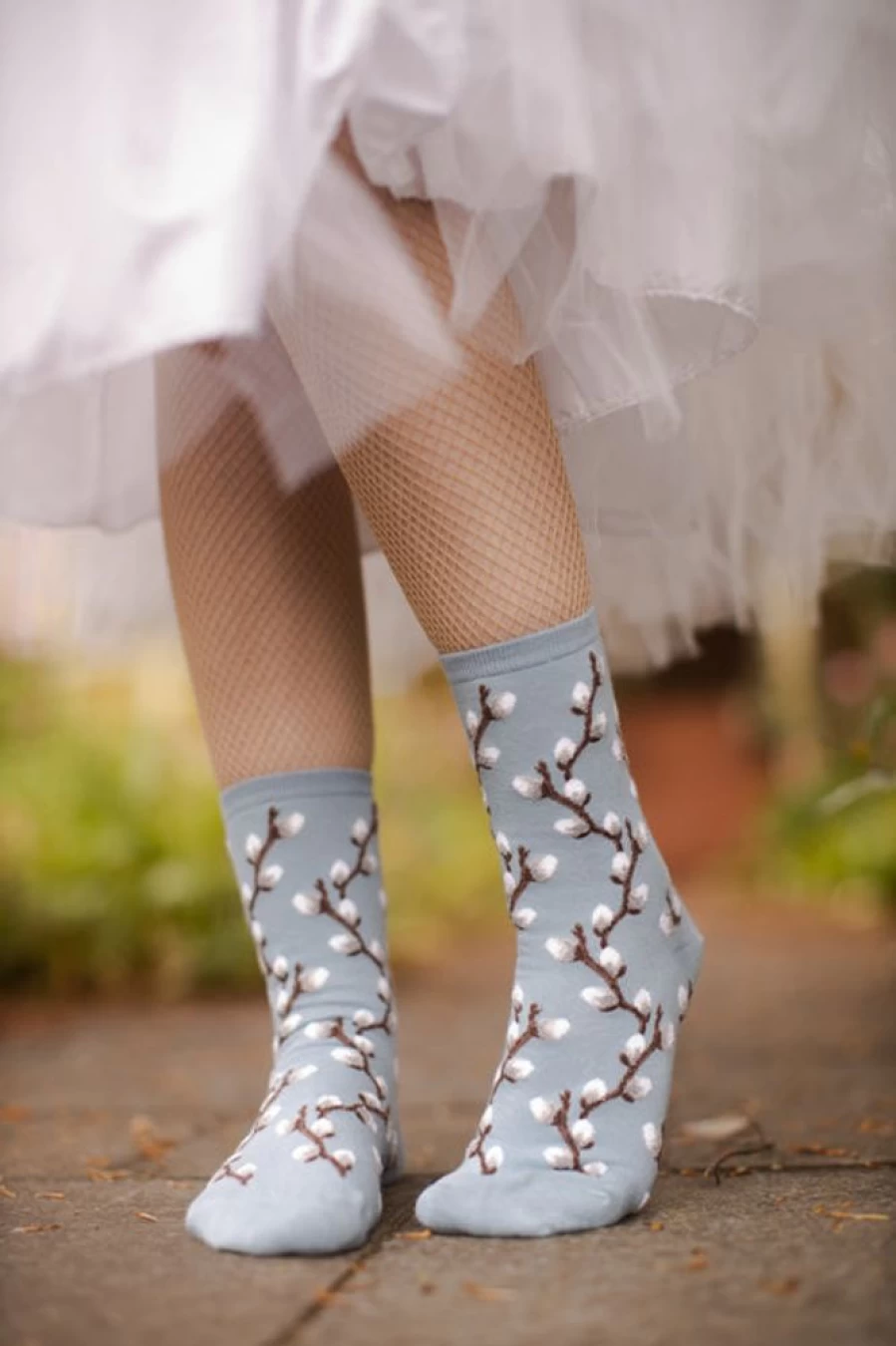 Mod Sock Pussy Willow Crew Socks - Soft & Stylish Women's Knit Footwear