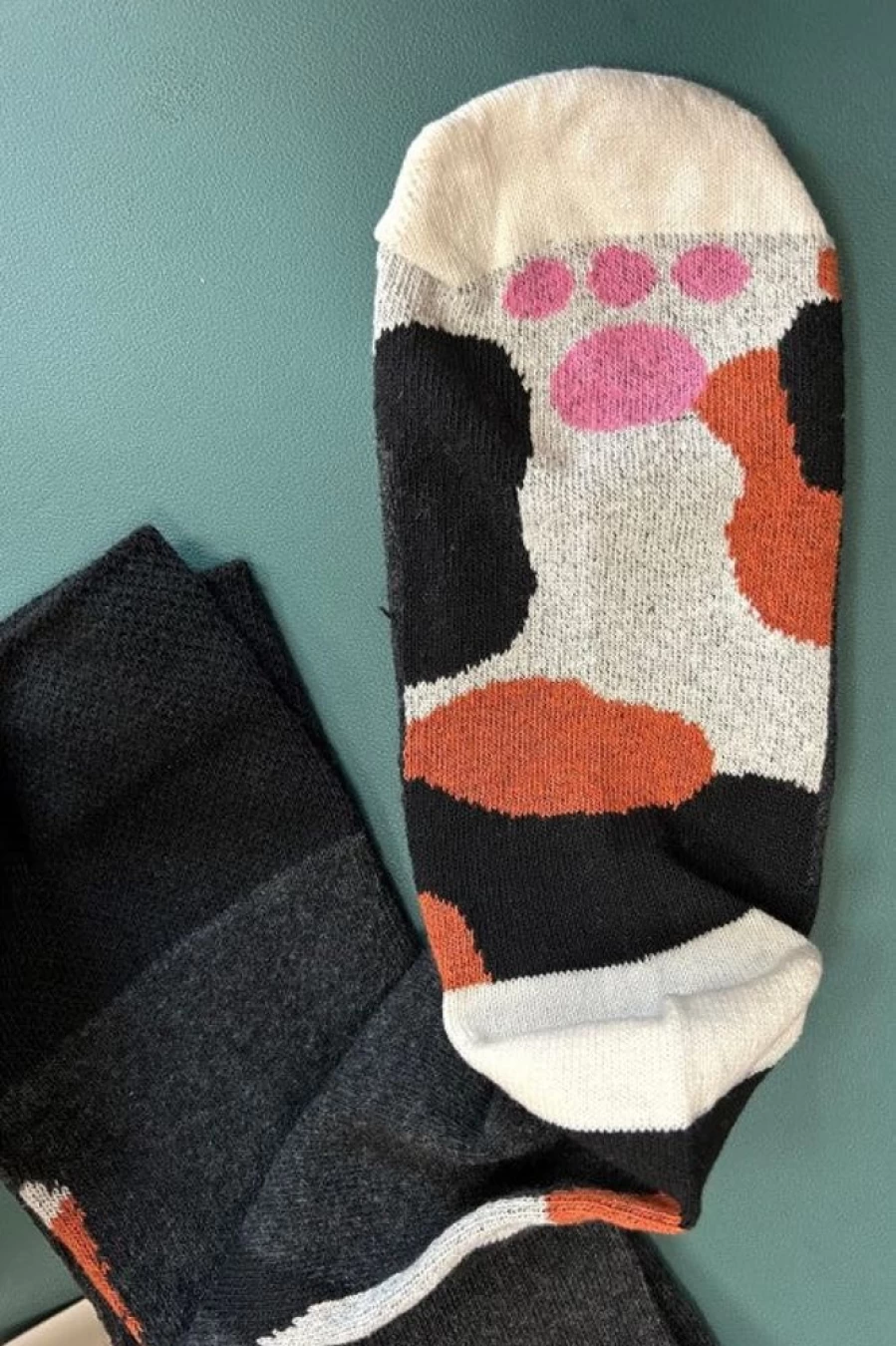Dreamer Socks Calico Kitten Over The Knee Socks - Cute Cat Pattern Knee High Socks for Women