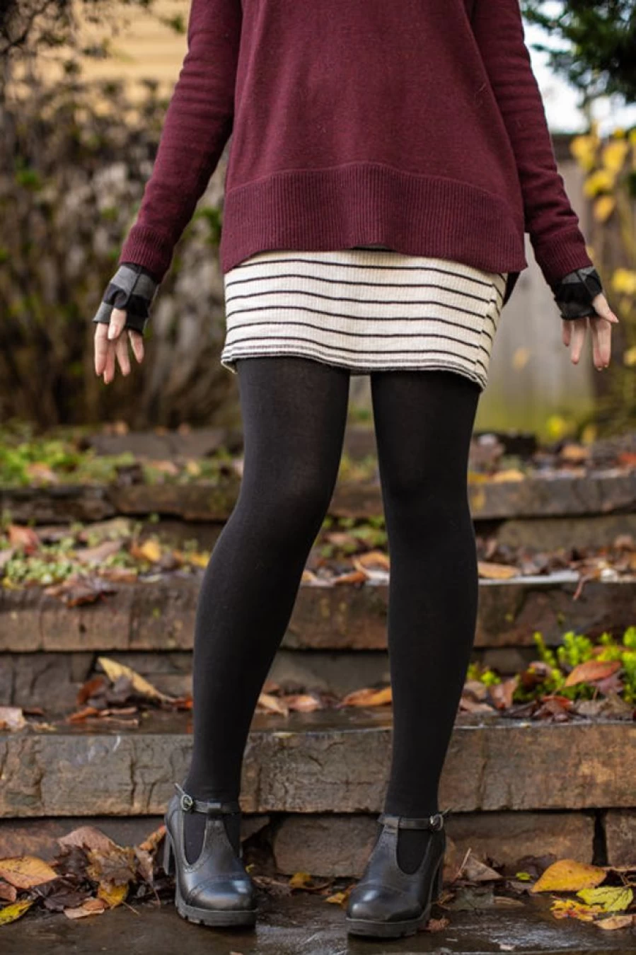 Foot Traffic Signature Cotton Tights - Soft, Breathable & Comfortable Women's Tights for Everyday Wear