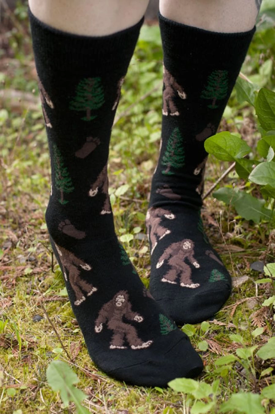 "Socksmith Bigfoot Crew Socks - Fun and Comfortable Novelty Socks for Men and Women"