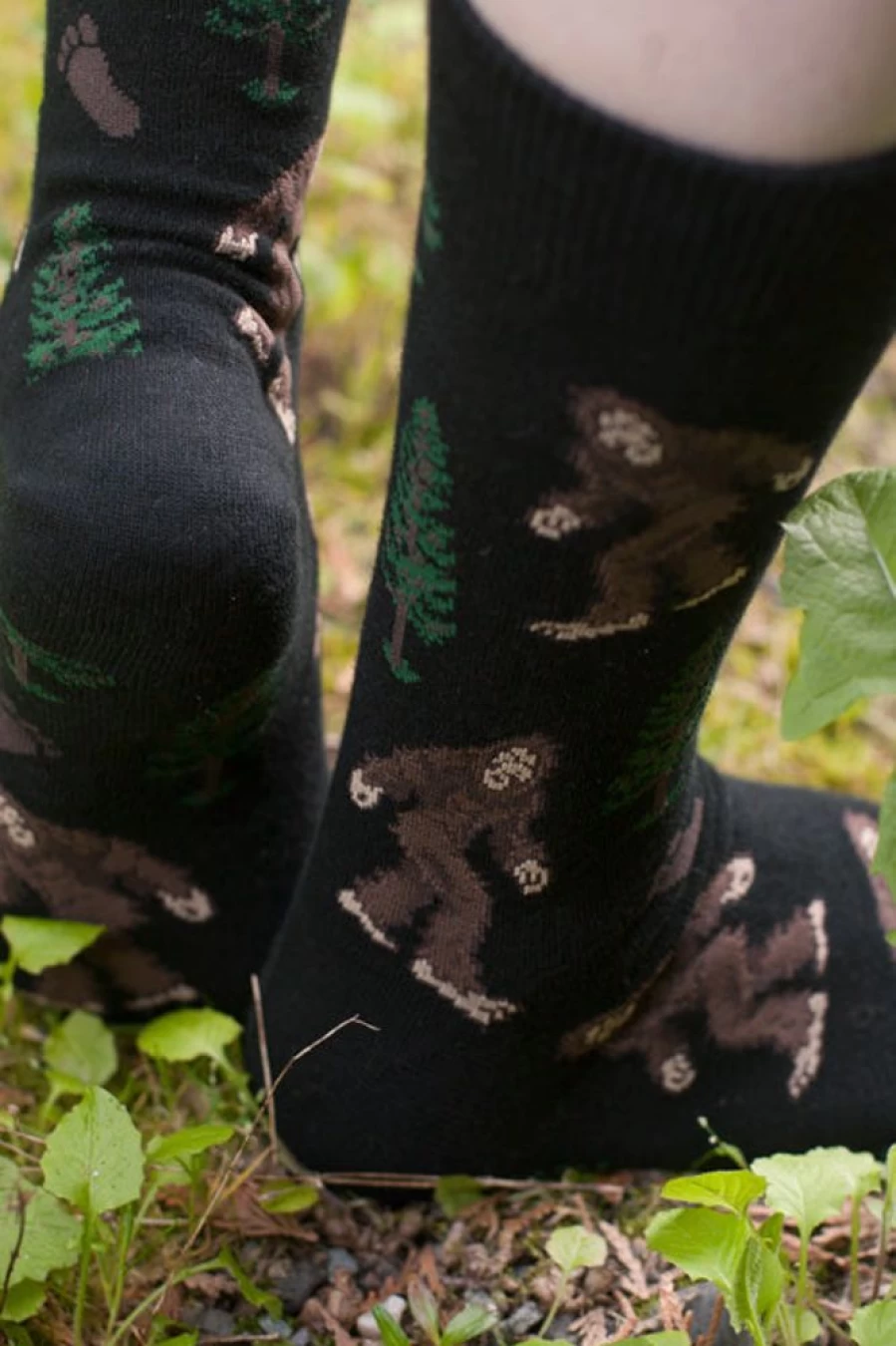 "Socksmith Bigfoot Crew Socks - Fun and Comfortable Novelty Socks for Men and Women"