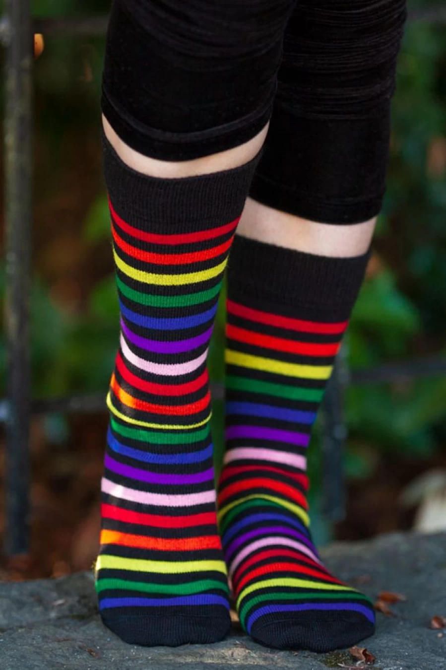 "Dreamer Socks Rainbow Brights Crew Socks - Colorful Comfort for Men & Women"