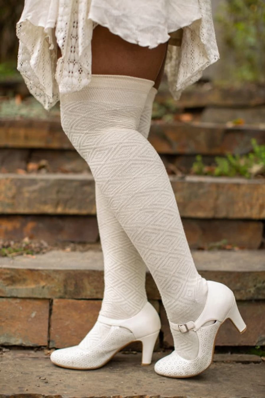 Dreamer Socks Organic Cotton Faceted Thigh High Socks – Extraordinary Comfort & Style