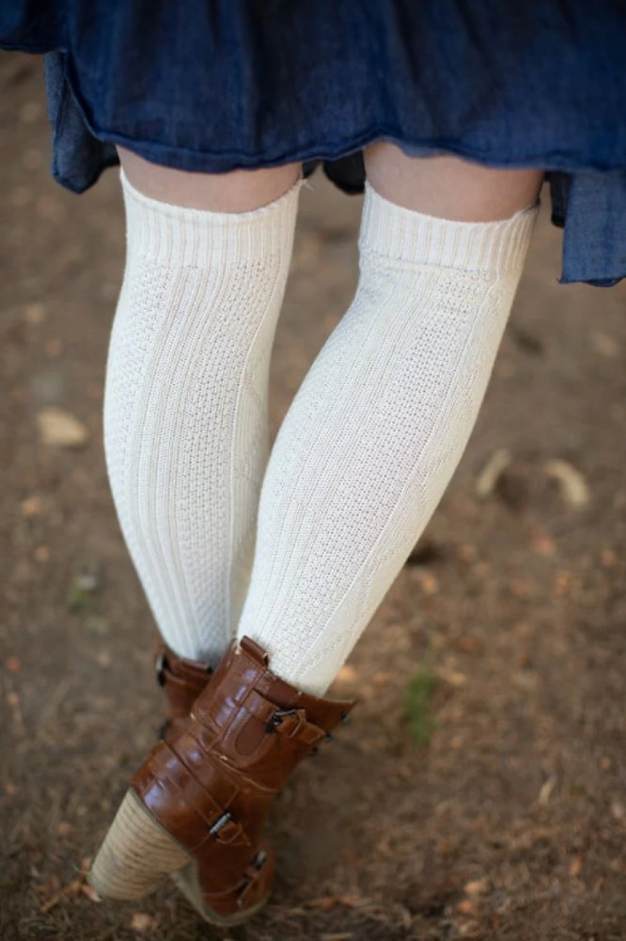 DreaM Stockings Diamond Rib Knee High Socks for Women - Stretchable Fashion Socks