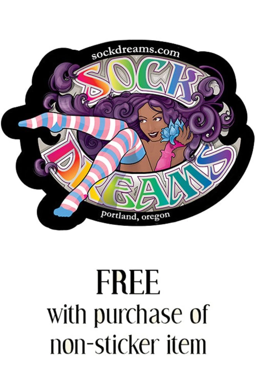 "Trans Pride Sticker - Waterproof LGBTQ+ Decal by Sock Dreams - Rainbow Gender Identity Sticker for Laptop, Phone, Notebook"