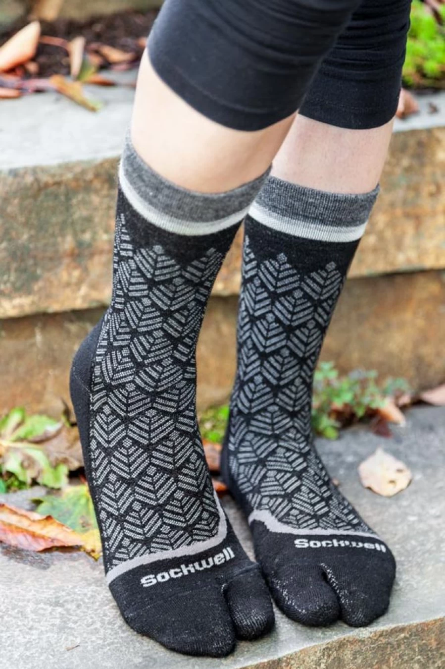 "Sockwell Bunion Relief Socks - Comfortable Tabi Crew Toe Socks for Foot Pain Relief"