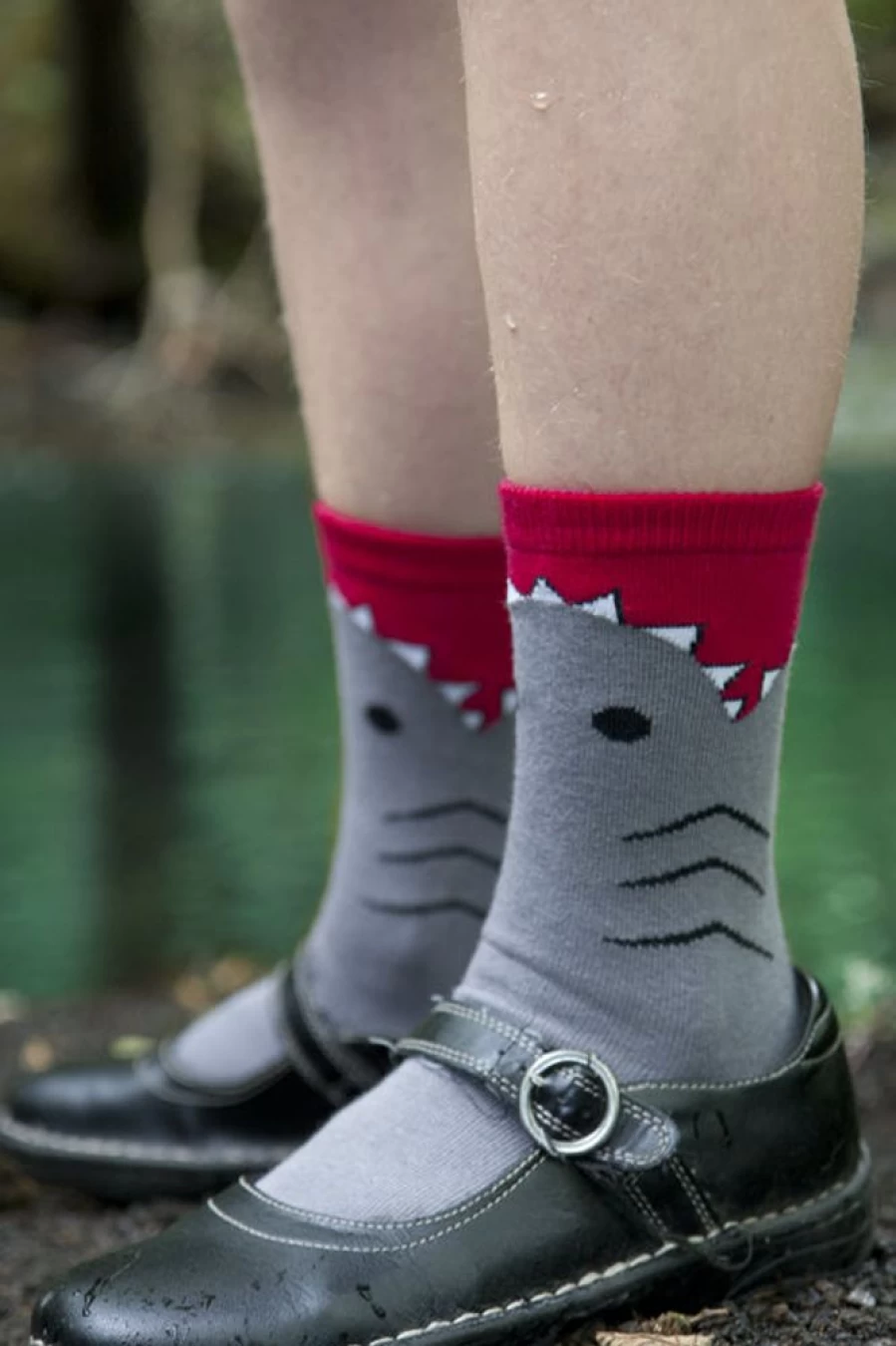 K Bell Shark Kids' Midcalf Socks - Comfortable & Durable Mid-Calf Socks for Boys and Girls